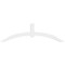 Ekena Millwork Archdale Architectural Grade PVC Gable Bracket, 72"W x 21"H x 4"D x 4"F, 7/12 Pitch GBP072X21X0404ARC00 - alternate 3